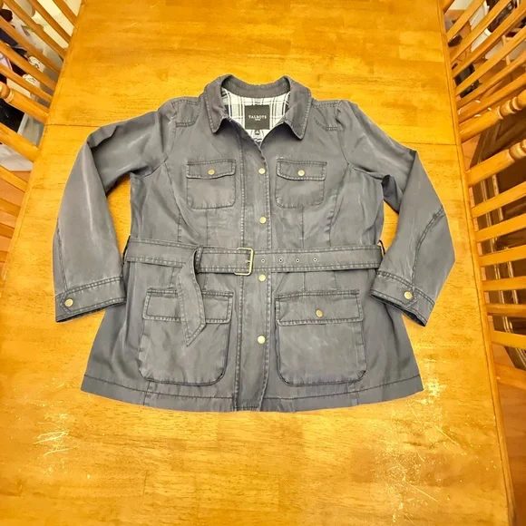 Talbots Navy Canvas Jacket 1X - Picture 2 of 7